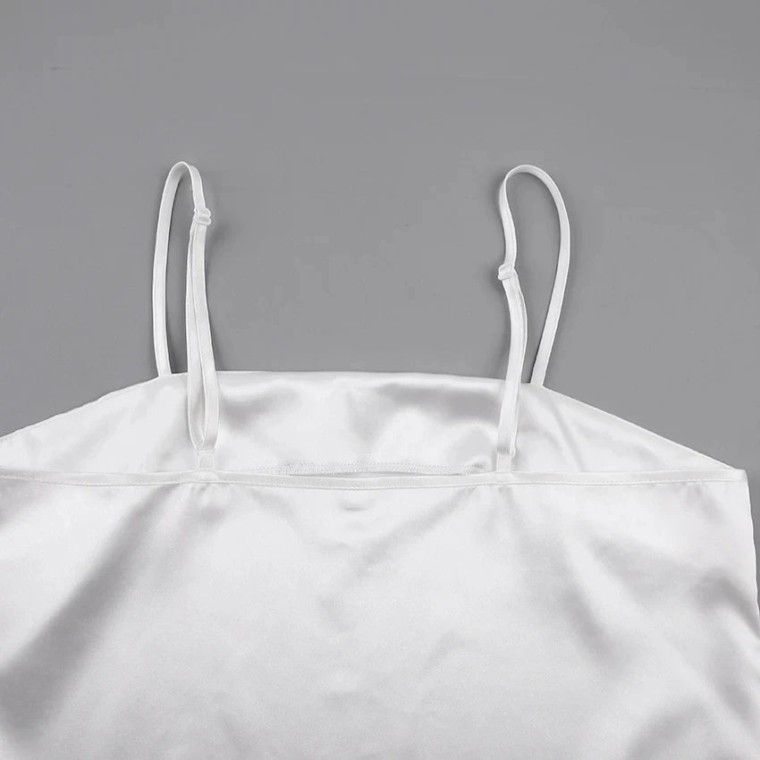 Ensemble pyjama coupe décontractée à fines bretelles Céleste