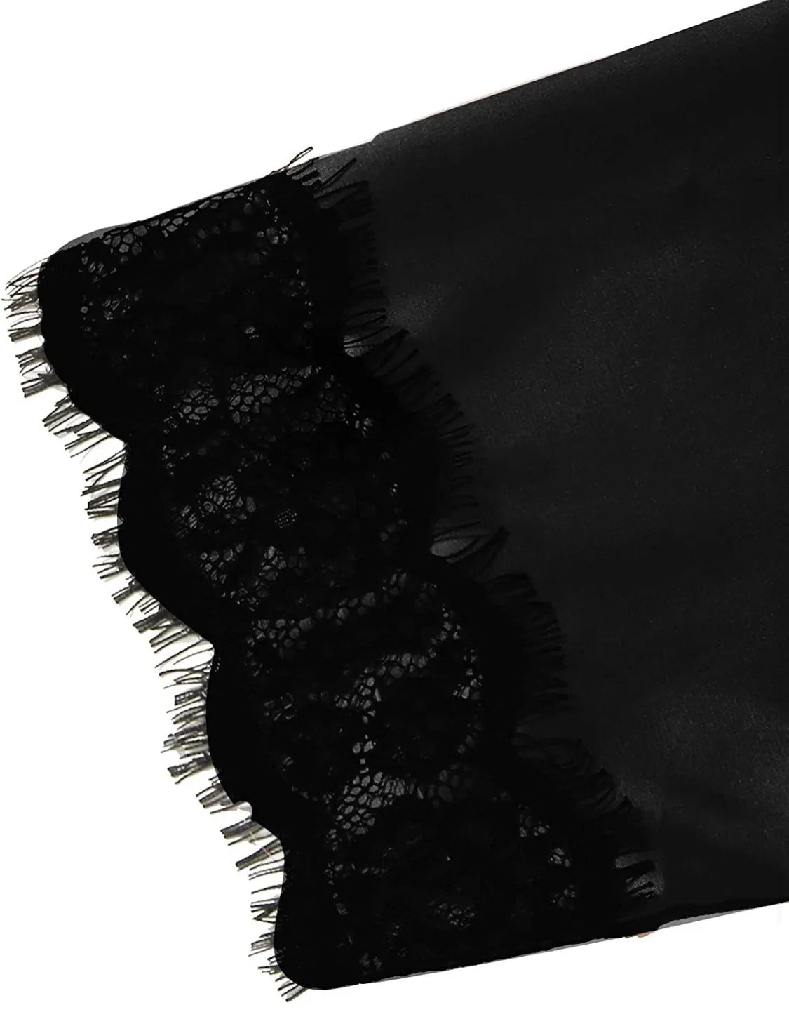 Pyjama tendance pour femme, imprimé, sexy, bordure en dentelle, imitation soie, satin, doux pour la peau, confortable, vêtements de détente, pyjama sexy