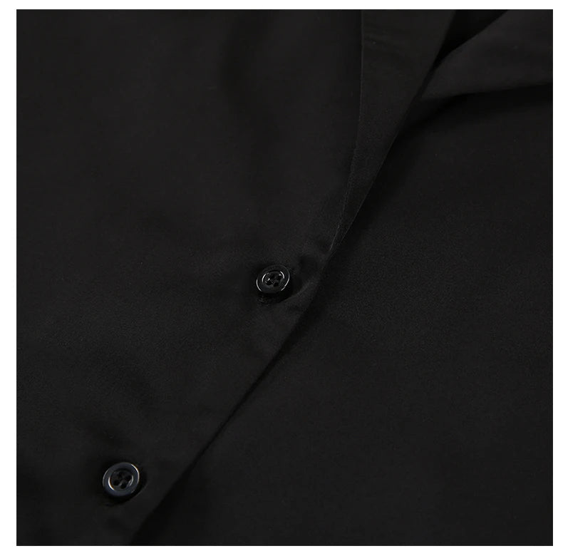 Ensemble de pyjama sexy à coupe basse pour femme, pantalon ample et décontracté à manches longues, en satin de soie uni, haut ajusté, 2 pièces