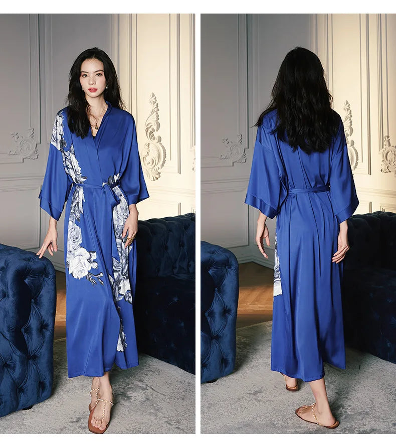 Ensemble de salon en satin kimono The Empress