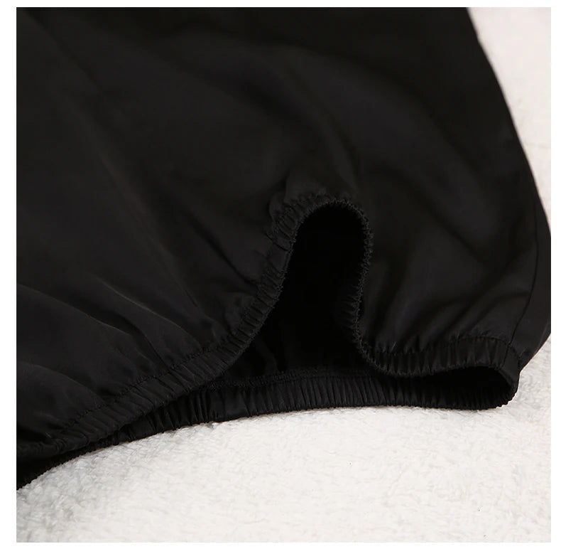 Ensemble de pyjama sexy à coupe basse pour femme, pantalon ample et décontracté à manches longues, en satin de soie uni, haut ajusté, 2 pièces