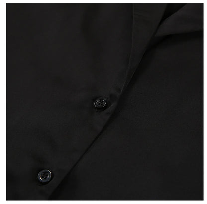 Ensemble de pyjama sexy à coupe basse pour femme, pantalon ample et décontracté à manches longues, en satin de soie uni, haut ajusté, 2 pièces