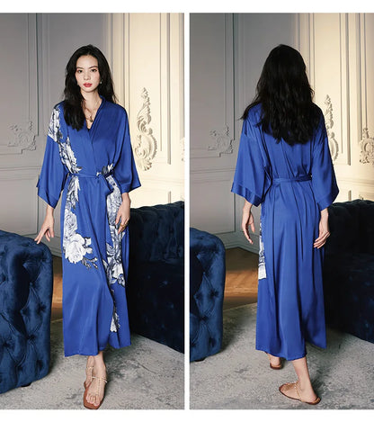 Ensemble de salon en satin kimono The Empress